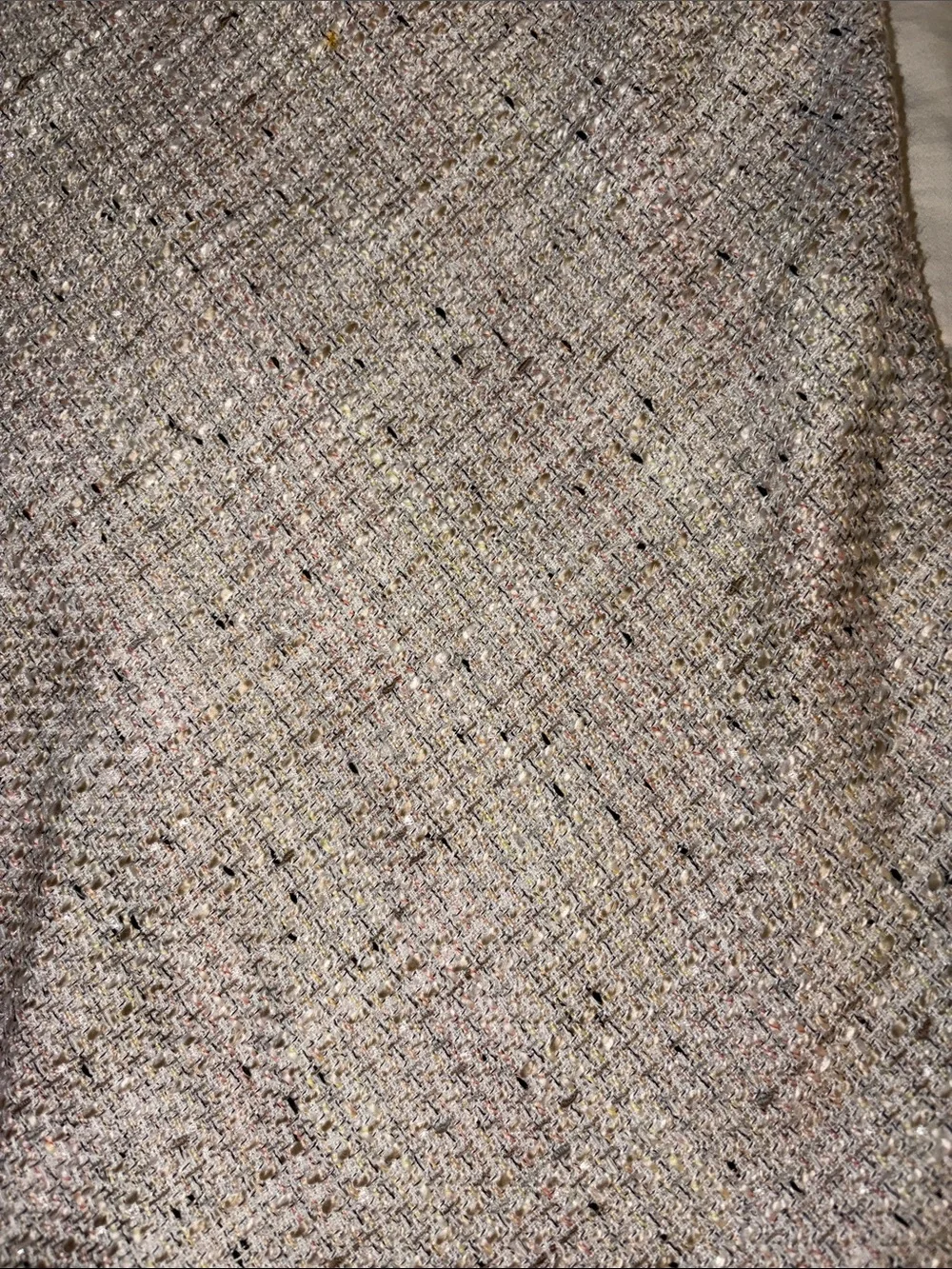 Ann Taylor Cream Tweed Midi Skirt with Flecked Detail - Picture 3 of 9